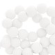 Acrylic beads 8mm round White